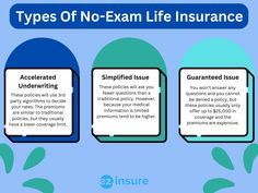 three types of no - exam life insurance