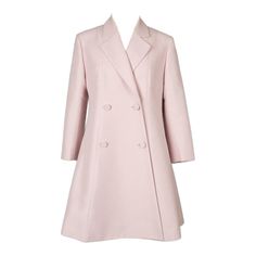 Dior - (Made in France) Powder pink silk and cotton coat. 36FR size indicated. Additional information: Condition: Very good condition Dimensions: Shoulder width: 37 cm - Chest: 45 cm - Sleeve length: 50 cm - Length: 80 cm Seller Reference: M98 Pale Pink Coats, Dior Powder, Pink Dior, Dressy Hats, Dior Clothing, Beautiful Wardrobe, 20th Century Fashion, Vintage Coats, Cotton Coat