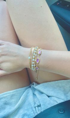 Bracelet Stack Ideas, Gold Bracelet Stack, Gold Bracelet