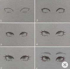 step by step instructions on how to draw an eye