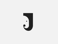 the letter j is made up of black and white letters