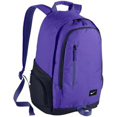 Nike Woman's Fulfare Backpack, Hyper Grape(adult) ($41) ❤ liked on Polyvore featuring bags, backpacks, hyper grape, polyester backpack, laptop backpacks, laptop pocket backpack, nike and purple bag Backpack Nike, My Backpack, Backpack Laptop, Purple Bag, Black Love Art, School Shopping, Backpack Bag