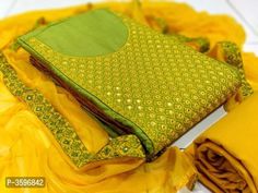 Stylish Cotton Mirror Work Dress Material With Dupatta Eid Dress Ideas, Cotton Mirror, Punjabi Suit Neck Designs, Mirror Work Dress, Suit Neck Designs, Suit Neck, Fabric Jeans, Home Organizers, Salwar Materials