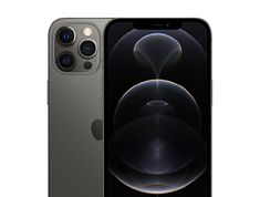 the new iphone 11 pro is shown in space gray, with its camera facing forward