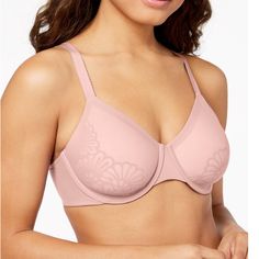 Bali Bra 36c Womens Pink Beauty Multi Lift Zone & Smoothing Underwire Df6563 Condition: New With Tag Brand: Bali Msrp: $44 Size: 36c Color: Hush Pink Fully Adjustable Straps Double Hook-And-Eye Back Closure 360% Smoothing Moderate Coverage Underwire, 2-Ply Cups Feature Built-In Fusion Technology For Natural Lift And Support Imported Baldf6563 Feminine Full Coverage Bra For Spring, Feminine Full Coverage Spring Bra, Full Cup Bra With Moderate Coverage, Bali Bras, Pink Lace Bra, Art Deco Print, Convertible Bra, Printed Bras, Minimiser Bra