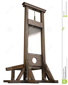 an old wooden clock tower with no pendulums on the front and back sides, against a white background