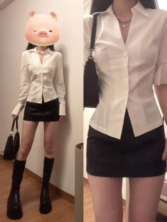 Cute Office Fits, European Outfits Aesthetic, Asian Women In Suits, Director Outfits Women, School Outfits Skirt, Celana Jins Wanita, Feminine Y2k, 6th Form Outfits, Fashion Mistakes