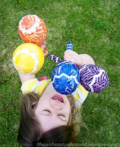 As promised, here’s a little tutorial for how to make these colorful maracas. We’ve already had lots of fun with them, both in making them and using them, and I’m sure you will to… Paper Mache Crafts For Kids, Paper Mache Paste, Paper Mache Projects, Homemade Instruments, 5 De Mayo, Paper Mache Crafts, Kids' Crafts, Easy Crafts For Kids