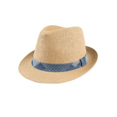 Stay in style with this classic Levi's Men's Fedora Hat. Featuring a blue patchwork band and lightweight straw material, not only does this hat create a great look with a variety of outfits, it is also breathable and lightweight for all day wear. Throughout Levi's long history, weve inspired change in the marketplace, the workplace, and the world. With our products, you are sure to buy quality and long-lasting accessories Size: One Size.  Color: Brown.  Gender: male.  Age Group: adult. Casual Blue Hat Bands For Country Events, Casual Blue Hat Band For Country Events, Casual Blue Straw Panama Hat, Casual Blue Woven Hats, Blue Hat Bands For Country Events In Summer, Blue Hat Bands For Summer Country Events, Country Style Beach Fedora With Flat Bill, Casual Straw Hat With Flat Bill For Country Events, Casual Flat Bill Straw Hat For Country Events