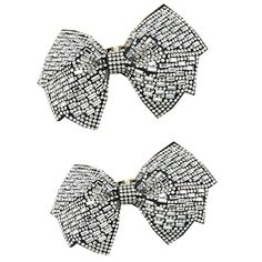 PRICES MAY VARY. Material: These bow shoe clips are made of high quality , which is beautiful and elegant. One size fits Most women shoes,Exquisite design: Soft satin fabric coupled with solid color design, adding to the bow shape, which is beautiful and elegant. Our shoe clips widely used for heels, flats, boots, sandals shoes, also can dress up the clutch, hat, purse, handbags. This beautiful shoe clips is a perfect compliment for the bridal party or wedding shower or fashion wearing gift,Come Elegant Silver Shoe Clips For Party, Silver Rhinestone Shoe Clips For Evening, Elegant Rhinestone Shoe Clips For Party, Silver Rhinestone Shoe Clips For Party, Elegant Evening Shoe Clips With Bow, White Rhinestone Shoe Clips, Elegant Bow Shoe Clips For Wedding, Silver Rhinestone Shoe Clips, Glamorous Crystal Embellished Shoe Clips