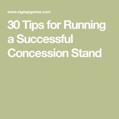 the words 30 tips for running a successful succession stand on top of a green background