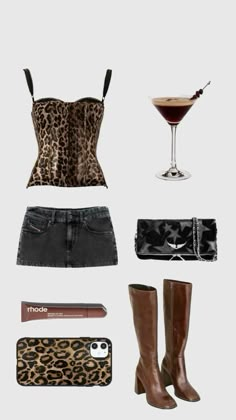 Leopard top, leopard phone case, animal primt, black mini skirt. Brown boots, aesthetic drink, Fashion, Style, Clothing, Apparel, Trends, Fashionable, Designer, Couture, Runway, Outfit, Wardrobe, Fashionista, Accessories, Fashion industry, High fashion, Street style, Fashion week, Fashion design, Fashion blogger, Fashion magazine, Aesthetic fashion, Pinterest outfits, Style inspiration, Trendy aesthetics, fashion inspo, outfit inspo Brown Boots Aesthetic, Fashion Magazine Aesthetic, Style Inspiration Trendy, Leopard Phone Case, Magazine Aesthetic, Leopard Outfit, Boots Aesthetic, Aesthetic Drink, Aesthetics Fashion