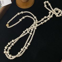 Product information: Material: Imitation Pearl Processing technology: manual Chain Style: Pearl Chain Popular element: Pearl Popular element category: Natural Packing list: Necklace * 1 Elegant Round Jewelry With 108 Beads, Elegant Lariat Necklace, Elegant Lariat Jewelry As Fashion Accessory, Elegant Adjustable Pearl Chain Layered Necklace, Elegant Adjustable Layered Pearl Necklace, Elegant Adjustable Beaded Layered Necklace, Elegant Layered Necklace With Round Beads, Elegant Party Necklace With 108 Beads, Elegant Long Adjustable Necklace