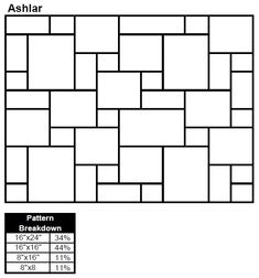 the pattern is shown in black and white