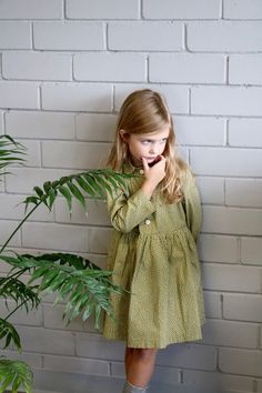 Green Cotton Dress For Fall, Playful Green Long Sleeve Dress, Daughter Dress, Dresses Handmade, Like Mother Like Daughter, Mother Daughter Dress, Cotton Poplin Dress, Mommy And Me Dresses, Cotton Poplin Fabric