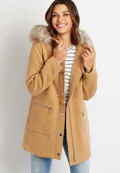 Coats With Fur, J Crew Chateau Parka, Parka Coat, Fur Hood, Winter Weather, Wool Fabric, Fur Trim, Wool Coat