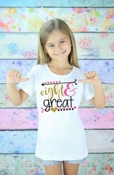 Girls Birthday Party Themes, Golden Birthday, Glitter Birthday, Birthday Girl Outfit, Birthday Girl Shirt, 8th Birthday, Birthday Fun, Birthday Girl, Bday Party