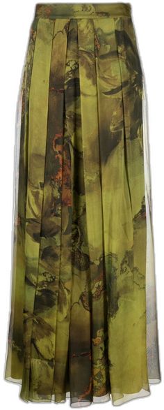 Alberta Ferretti, Green Skirt, Printed Skirts, Graphic Prints, Skirt, Green