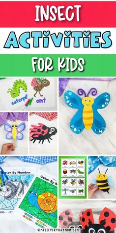 insect activities for kids that are fun and easy to do with the kids at home