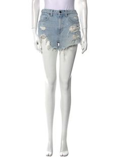 Denim x Alexander Wang ShortsBlueHigh-RiseRaw-Edge & Distressed AccentsLight WashSlit PocketsZip & Button ClosureFit:Shorts by Denim x Alexander Wang typically fit true to size. Shorts Alexander Wang, Mini Shorts, Accessories Jacket, Sweater Pants, Shirt Accessories, Shoulder Sweater, Hoodie Dress, Casual Jeans, Sweater Accessories