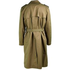 Original Dutch army women's khaki trench coat Classic military coat design - buttoned-up front, two front pockets, buttoned cuffs, and epaulets Included waist belt Coat is with lining Condition: New Please note that the coat in the photos is a man's coat. Woman's coat is the same in style but fastening from the left side. Condition: NEW STANDARD SHIPPING Orders are shipping between 1-2 business days after payment has been received. Parcel tracking is only available on the UPGRADED STANDARD SHIPP Army Coat, Combat Jacket, Khaki Trench, Khaki Trench Coat, Coat Classic, Army Women, Military Coat, Womens Khakis, Jacket Parka