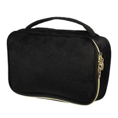 1. The large-capacity cosmetic bag has a spacious interior that can store small items such as lipstick, makeup brushes, blush, eye shadow, foundation, skin care products, change, etc. for daily use. Suitable for travel and daily use. 2. It has 7 independent makeup brush slots, which can separate other skin care products and cosmetics. Large-capacity cosmetic bag, spacious interior, easy to access. 3. The multifunctional cosmetic bag is made of velvet material, which is soft to the touch and dura Large Capacity Rectangular Cosmetic Bag For Personal Use, Black Rectangular Cosmetic Bag For Daily Use, Black Travel Cosmetic Storage With Zipper Pouch, Elegant Portable Black Cosmetic Bag, Black Travel Cosmetic And Toiletry Zipper Pouch, Elegant Black Portable Cosmetic Bag, Black Travel Cosmetic And Toiletry Storage With Zipper, Travel Cosmetic And Toiletry Storage With Zipper Pouch, Black Travel Toiletry Storage With Zipper Pouch