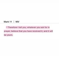 a text message that reads,'there is no one to tell you whatever you ask for in prayer, believe that you have received it, and it will be yours