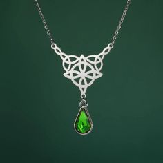 ⚜️Looking for a stunning piece of jewelry that exudes both style and spirituality? Look no further than our Celtics Knot Necklace! Crafted with Stainless Steel and adorned with a mesmerizing Crystal Rhinestone, this necklace will add a touch of magic to any outfit. Complete with an elegant pendant size of 32.5*27.9mm, it's the perfect accessory for any witch or crystal lover. Add it to your collection today and let its powerful energy guide you on your journey! ✨🔮 Witch Knot, Crystal Witch, Trendy Necklace, Witch Jewelry, Powerful Energy, Crystal Pendant Necklace, Elegant Pendant, Necklace Crystal, Trendy Necklaces