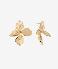 Hyacinthe Earring Flower Earring, Flower Plates, Tennis Necklace, Everyday Earrings, Silver Pieces, Wedding Earrings, Flower Earrings, Flower Design, Gold Plating