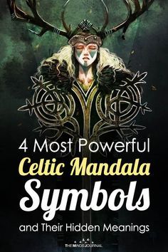 the cover for celtic mandala symbols and their hidden meaningss, including deer antlers