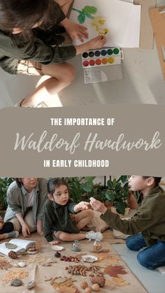 the importance of walter's handwork in early childhood - book cover art project