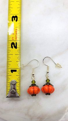 Pumpkin Earrings, Pumpkin Jewelry, Orange Pumpkins, Festive Fall Autumn, Austrian Crystal, Thanksgiving, Cute Dangling Earrings Samhain RTS - Etsy Halloween Orange Nickel-free Earrings, Nickel Free Orange Halloween Earrings, Orange Dangle Earrings For Halloween, Nickel-free Orange Earrings For Halloween, Orange Nickel-free Earrings For Halloween, Pumpkin Jewelry, Whimsical Halloween, Pumpkin Earrings, Dangling Earrings