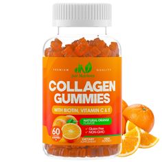 PRICES MAY VARY. 🍊 HYDROLYZED TYPE 1 & III COLLAGEN – Each serving of our premium collagen gummies provides support for hair, skin, nails and joint health. 🍊 ADDED BIOTIN, ZINC, VITAMIN C & E – Our Collagen gummies are combined with Biotin for an even more potent effect and Vitamin C & E which also provide support for the immune system and skin health. 🍊 DAILY VITAMIN SUPPLEMENT FOR WOMEN & MEN - Enhance your beauty with this powerful, natural supplement that can be used by both women and men Collagen Gummies, Good Vitamins For Women, Health Essentials, Daily Vitamin, Skin Nails, Supplements For Women, Daily Vitamins, Vitamins For Women, Skin Glow