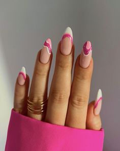 50+ Amazing Barbie Nails You Need To Try; sparkle nails! This includes barbie nails design ideas, barbie nails acrylic, barbie nails short, barbie nails design, barbie nails design ideas almond, barbie nails aesthetic, barbie nails almond, barbie nails 2023, barbie nail art & more! This also includes barbie nail ideas, barbie nails pink, pink nails, pink nails designs, barbie nails acrylic design, barbie nails acrylic pink, barbie nails simple & more! #barbienails #barbienailsdesigns #pinknails Bachelorette Nails The Bride, Bachelorette Party Nails, Bachelorette Nails, Basic Baddie Nails, Swirl Nail Art, Pink Summer Nails, Barbie Nails, Pumpkin Nails, Viral On Tiktok