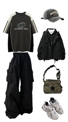 Best Tomboy Outfits, Tomboy Autumn Outfits, Tomboy Clothing Style, Tomboy Streetwear Outfits, Tomboy School Outfits, Outfit For Tomboy, Goth Tomboy Outfit, Cute Outfits Tomboy, Edgy Clothing Style