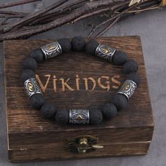 Symbols known as Viking runes were used by the Vikings for communication, divination, and magic, with each symbol holding a distinct meaning and symbolism that reflected the cultural and spiritual significance of these ancient symbols. Product details: Material: Stainless steel Free wooden gift box and jewelry bag included Free worldwide shipping Vikings Jewelry, Volcano Lava, Fish Hook Necklace, Shark Earrings, Compass Bracelet, Norse Runes, Bracelet Viking, Lava Stone Bracelet, Animal Model