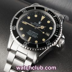 Rolex Sea-Dweller Vintage - "Rail Dial" REF: 1665 | Year 1978 - When they come to write the book on the Rolex Sea-Dweller, the ref.1665 will be a volume all to itself! One of the rarest Sea-Dwellers produced was the Mark II or so-called 'rail dial' variants... Named for the distinctive 'SCOC' text layout at 6 o'clock, the 'Rail dials' were produced by the Stern manufacturer (the same company that produced Rolex's Comex dials) and were in production for only 2 short years. Buy Rolex, Rolex Sea Dweller, Brown Leather Strap Watch, Sea Dweller, Text Layout, Watches For Sale, Bond Street