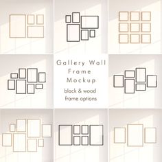 the gallery wall frame mockup is ready to be used in your project or presentation