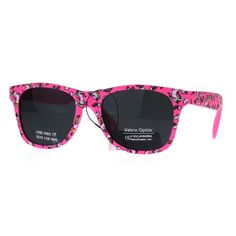 Children's size hipster horned rim nerdy unicorn print girls' sunglasses. (kgwf01uni) Size: one size.  Color: Pink.  Gender: female.  Age Group: kids. Novelty Plastic Sunglasses For Summer, Novelty Sunglasses For Summer, Novelty Pink Sunglasses With Uv Protection, Pink Novelty Sunglasses In Plastic, Pink Novelty Plastic Sunglasses, Novelty Pink Plastic Sunglasses, Playful Pink Sunglasses With Anti-reflective Lenses, Playful Pink Anti-reflective Sunglasses, Fun Pink Anti-reflective Sunglasses