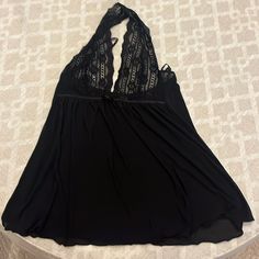 Brand New Never Worn. Black Tops For Night, Chic Black Tops For Night, Elegant Black Top For Night, Jersey Shore, Black Slip Ons, Women's Intimates, Slip On, Fast Delivery, Brand New