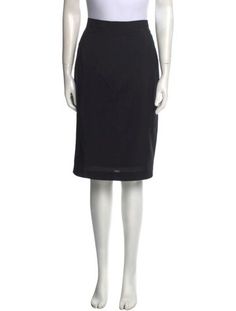 Escada Wool SkirtBlackZip & Button ClosureFit:Skirts by Escada typically fit true to size. Knee Length Skirt, Knee Length, Skirt, Wool, Clothes For Women, Black, Clothes