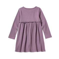 This charming Okie Dokie A-line dress is perfect for your toddler or little girl to twirl. Crafted from soft, breathable cotton-knit it features a crew neckline, a ruffle-trim waist, and long sleeves. Team yours with boots or ballet flats.Closure Type: Pullover HeadNeckline: Crew NeckSleeve Length: Long SleeveDress Length: Knee LengthFiber Content: 57% Cotton, 38% Polyester, 5% SpandexFabric Description: KnitCare: Tumble Dry, Machine WashCountry of Origin: Imported Spring Dresses For Playdate, Long Sleeve Playful Twirl Dress For Playdate, Playful Long Sleeve Twirl Dress For Playdate, Spring Long Sleeve Twirl Dress For Playdate, Casual Dresses For Playdate In Fall, Playful Cotton Long Sleeve Twirl Dress, Playful Long Sleeve Cotton Twirl Dress, Spring Long Sleeve Dresses For Playwear, Long Sleeve Cotton Dress For Playwear