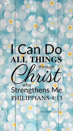 the words i can do all things through christ who straightens me