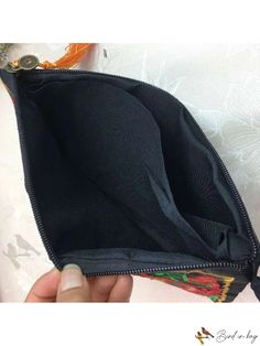 Bird in Bag - Womens Embroidered Decorative Clutch Bag, PU Leather Body Handbag, Top Handle PU Purse Rectangular Embroidered Cosmetic Bag For Daily Use, Rectangular Cosmetic Bag With Embroidery For Daily Use, Daily Use Rectangular Cosmetic Bag With Embroidery, Embroidered Clutch Bag For Travel, Embroidered Clutch Bag For Everyday Use, Embroidered Rectangular Cosmetic Bag For Everyday, Embroidered Cosmetic Bag Pouch For Daily Use, Embroidered Cosmetic Pouch For Daily Use, Embroidered Travel Pouch