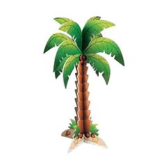 PartyGlowz Inflatable Palm Tree, Tree Favors, Tree Centerpiece, Palm Tree Decorations, Luau Decorations, Luau Party Supplies, Luau Theme Party, Hawaiian Luau Party, Beach Party Decorations