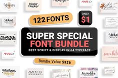 the super special font bundle is now on sale