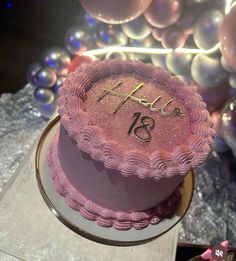 #festadeaniversario 🥳 Bolo Rosa Pink Com Glitter, Birthday 17, Disco Cake, Special Event Cakes, 13 Birthday Cake, Happy Birthday 18th, Happy 17th Birthday, 16 Cake, Pink Birthday Cakes