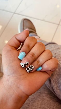 Acrylic Western Nails, Square Western Nails, Blue Western Nails, Ffa Nails, Cowgirl Nails Designs, Cute Western Nails, Cowgirl Nails