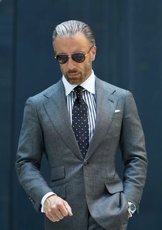 (1) Gunmetal Grey Tick Weave Suit – Christopher Korey Collective Summer Suits Men, Grey Suit Men, Designer Suits For Men, Dapper Gentleman, Bespoke Suit, Slim Trousers, Stylish Mens Outfits, Gray Suit, Suit Style