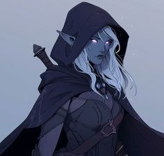 Drow Witch Dnd, Drow Paladin Eilistraee, Female Drow Character Design, Drow Rouge, Female Drow Dnd, Half Drow Female, Dnd Drow Female, Drow Character Art, Drow Sorcerer